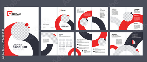 company business brochure magazine design template, profile brochure for creative annual report business proposal brochure template design 