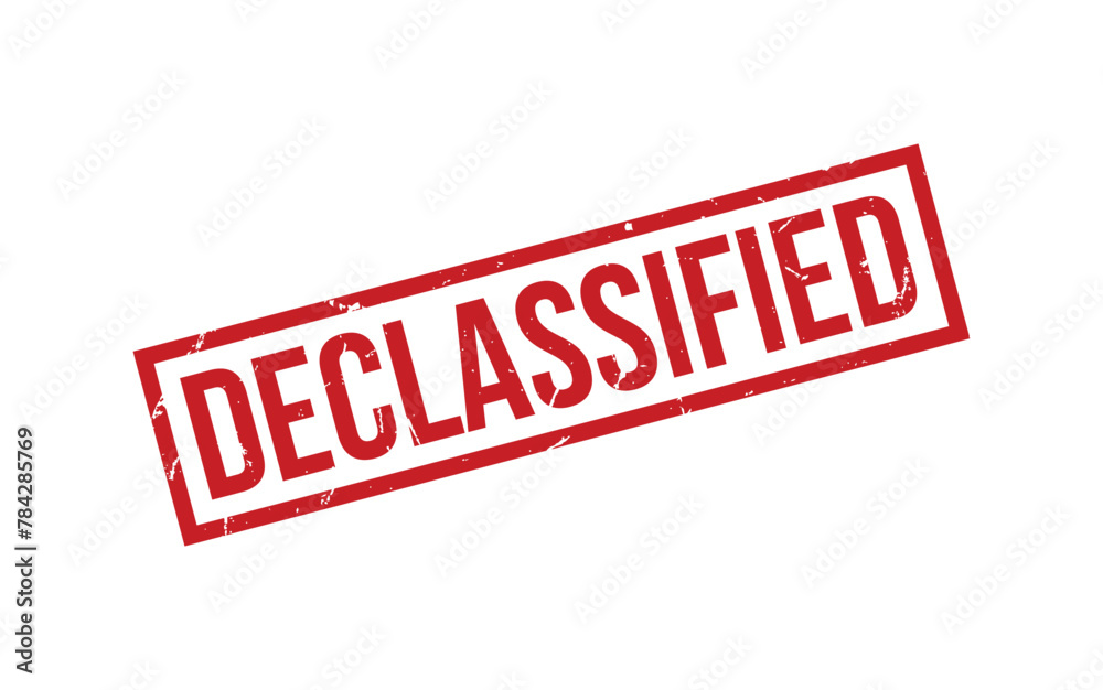 Red Declassified Rubber Stamp Seal Vector Red Declassified Rubber Stamp Seal Vector