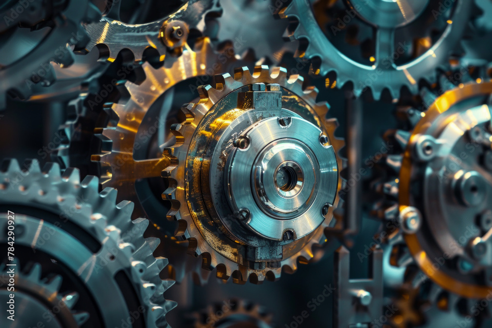 Machine gears texture for background Machine gears texture for background