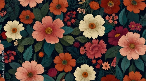floral background .Generative AI
