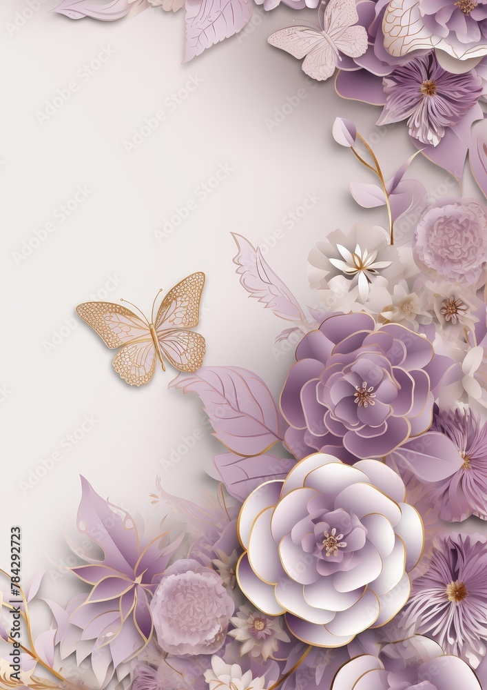 A beautiful floral arrangement with a butterfly.