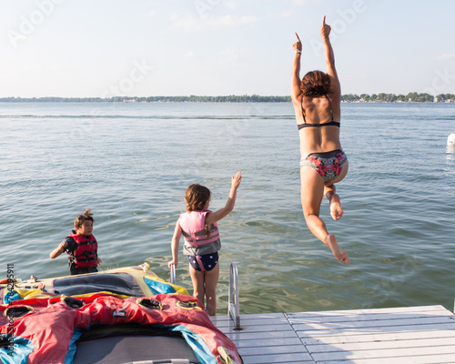 Summer Days at the lake as a family.