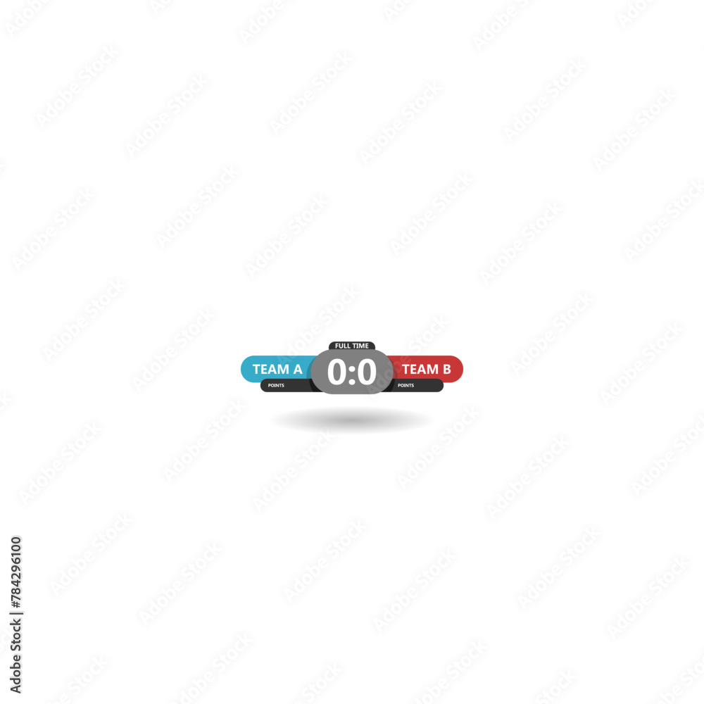  Sport competition scoreboard icon with shadow