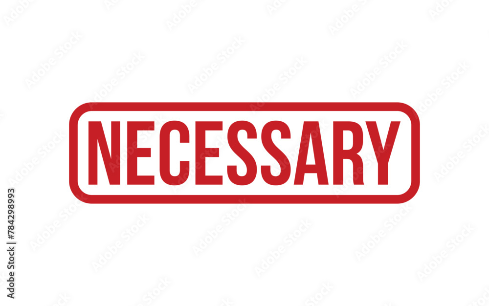 Necessary Rubber Stamp Seal Vector Necessary Rubber Stamp Seal Vector
