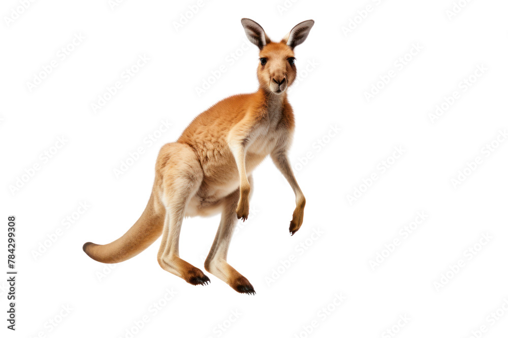 Kangaroo jumping , isolated on transparent background. Kangaroo jumping , isolated on transparent background.