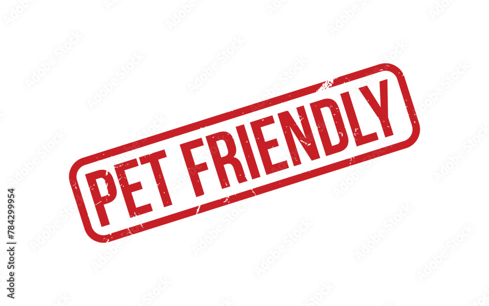 Red Pet Friendly Rubber Stamp Seal Vector Red Pet Friendly Rubber Stamp Seal Vector