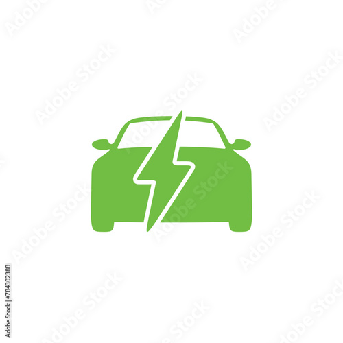 Electric vehicle charger station logo design