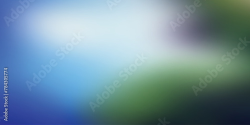 Colorful Abstract Blurry Image, Blue and Green Soft Light Gradients - Wide Scale Background Creative Design Template - Illustration in Freely Editable Vector Format
