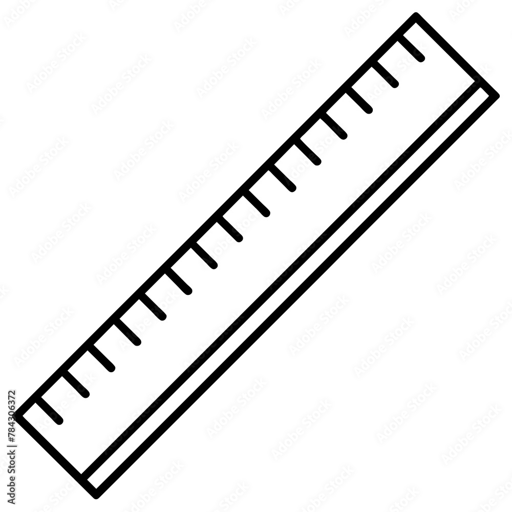 vector drawing of a ruler vector drawing of a ruler