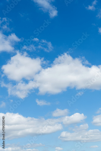 Fototapeta Naklejka Na Ścianę i Meble -  White clouds on clear sky