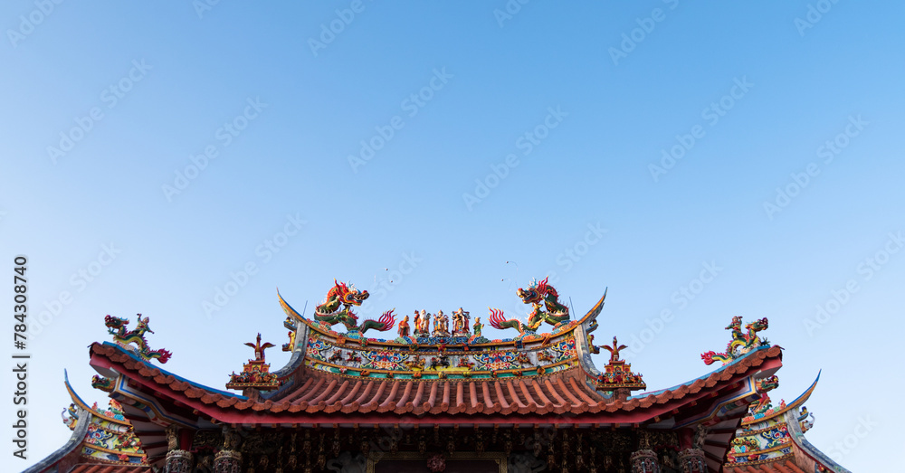 Beautiful roofs of traditional Chinese temples Beautiful roofs of traditional Chinese temples