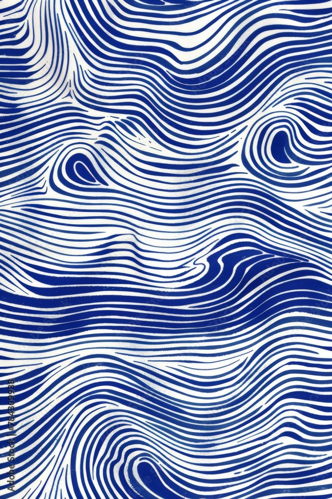 Blue and white background with wavy lines Blue and white background with wavy lines