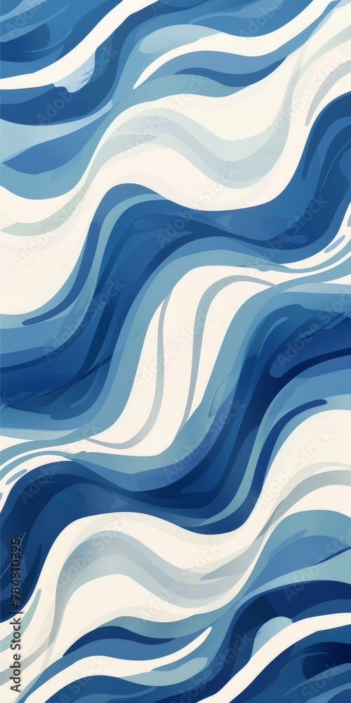 Blue and white background with wavy lines Blue and white background with wavy lines
