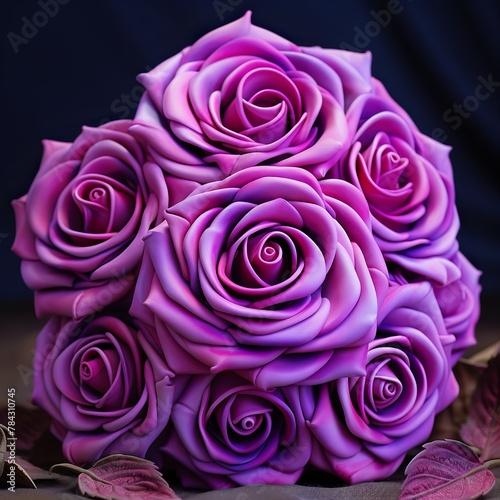 illustration of Superb satin design of the magical roses uNreal, Generative ai