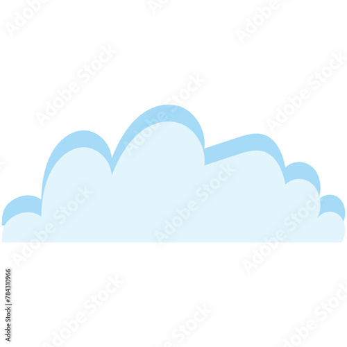 Cloud shapes design vector . Data technology icons pack.  Vector illustration. Cloud icon.   