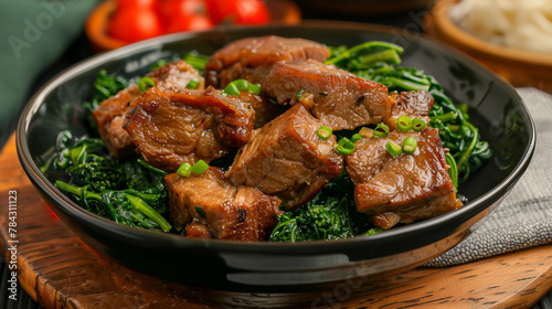 New Zealand Dishes: Pork with watercress is a classic Maori dish.