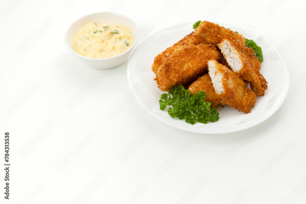 まぐろカツと手作りタルタルソース添え まぐろカツと手作りタルタルソース添え