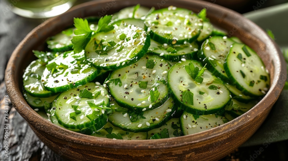 Agurxalat is a traditional Norwegian cucumber salad. Agurxalat is a traditional Norwegian cucumber salad.