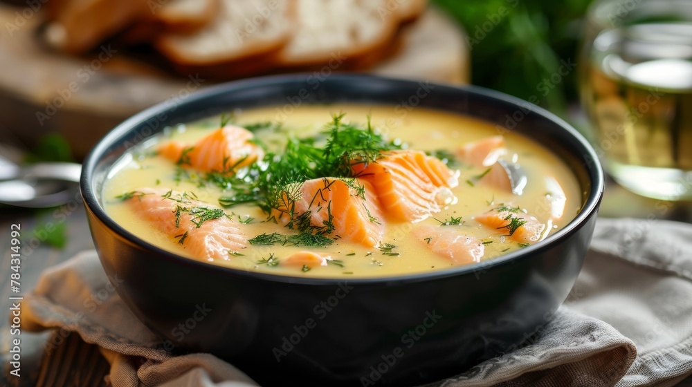 Fiskesuppe is a popular Norwegian fish soup.