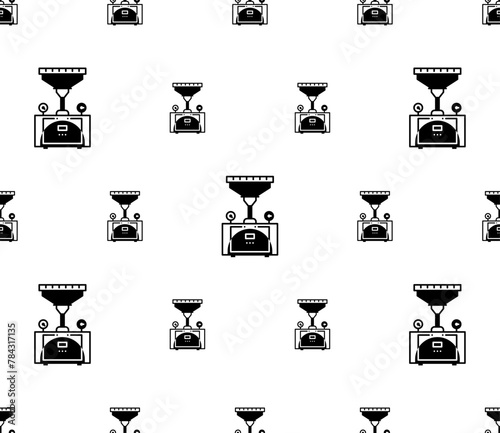 Spice Grinder Machine Icon Seamless Pattern Y_2301001