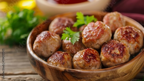 Medisterkaker is a traditional Norwegian dish consisting of pork meatballs. 