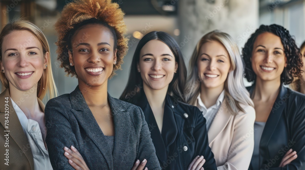 Group of Diverse Professional Women Smiling Group of Diverse Professional Women Smiling