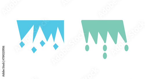 Flat Stalactite Icon Symbol Vector Illustration