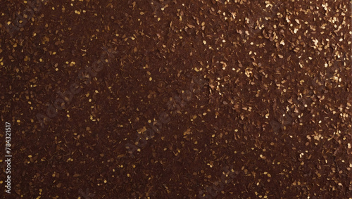 Chocolate brown glitter paper texture, evoking a warm and comforting embrace.