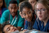 Medical Students of Diverse Ethnicities Collaboratively Engage in Patient Care Simulation