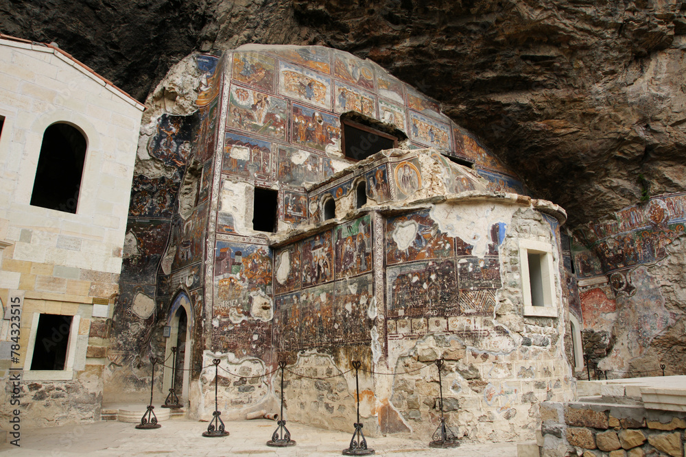 Located in Trabzon, Turkey, the Sumela Monastery was built in 386.