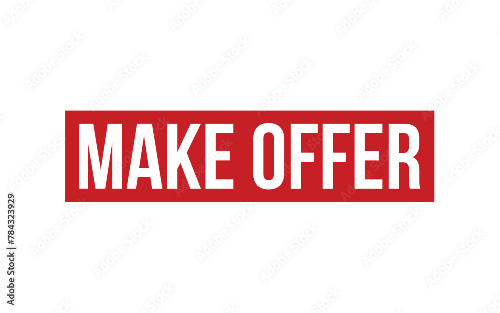 Make Offer Rubber Stamp Seal Vector Make Offer Rubber Stamp Seal Vector