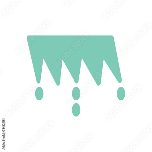 Flat Stalactite Icon Symbol Vector Illustration
