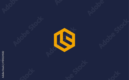 letter lc with hexagon logo icon design vector design template inspiration