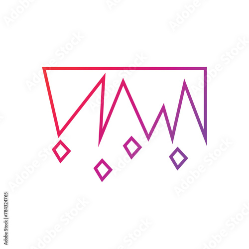 Stalactite Gradient Icon Vector Illustration