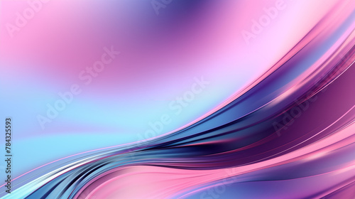 abstract pink blue purple background, diagonally wavy glossy texture close-up on the lower right side, against a light gradient background photo