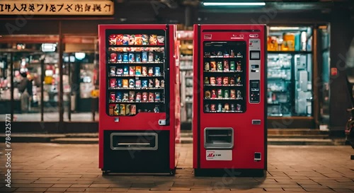 Vending machine in Japan. photo