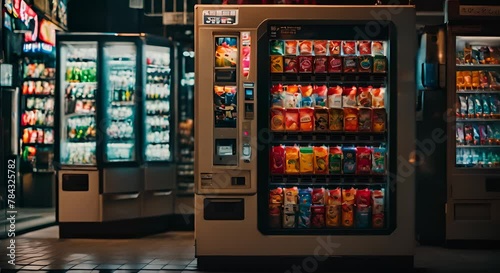 Vending machine in Japan. photo