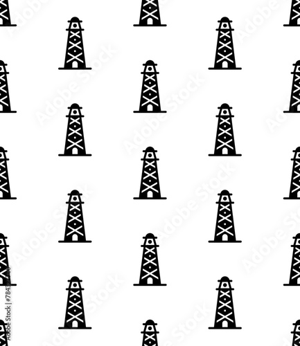 Lighthouse Icon Seamless Pattern M_2112001
