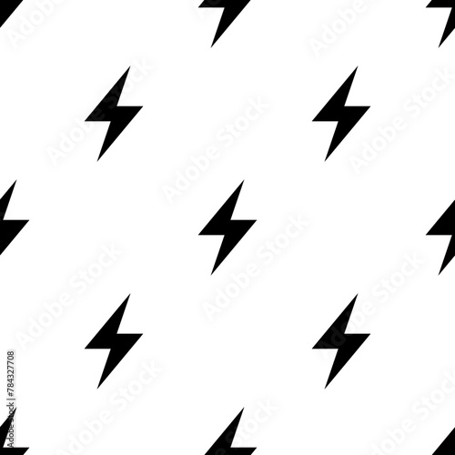 Lightning Bolt Icon Seamless Pattern M_2112001
