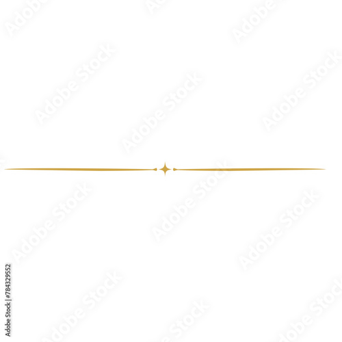 Aesthetic golden line