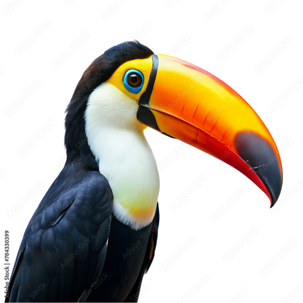 Naklejka premium Toucan isolated on transparent background