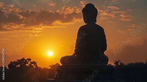 Great Buddha Silhouette   Sunrise