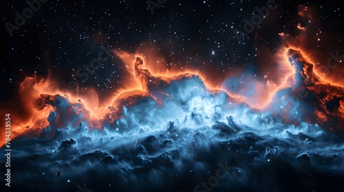 Cosmic Nebula Space Stars Interstellar Clouds Astronomy