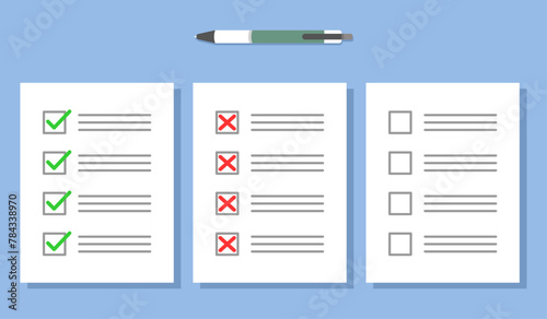 Dos dont and blank advice notice paper icon pros and cons checklist