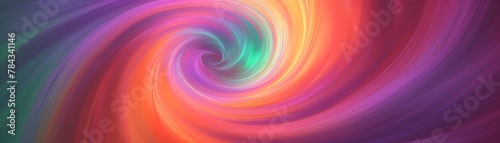 Vibrant Cosmic Swirls:Mesmerizing Multicolor Vortex of Futuristic Digital Energy