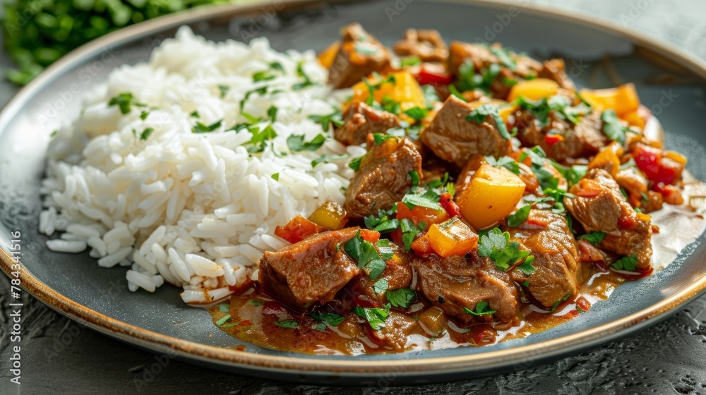 Top view of delicious curry Top view of delicious curry