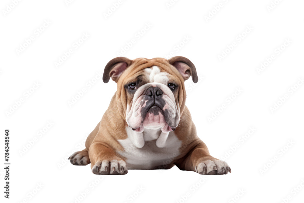 An isolated Bulldog with a transparent background.