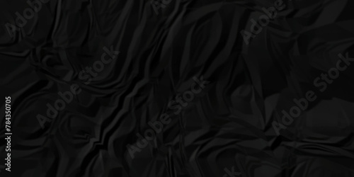 Dark black crumple paper wrinkled poster template ,blank glued creased paper texture background. black paper crumpled backdrop background. used for cardboard.	

