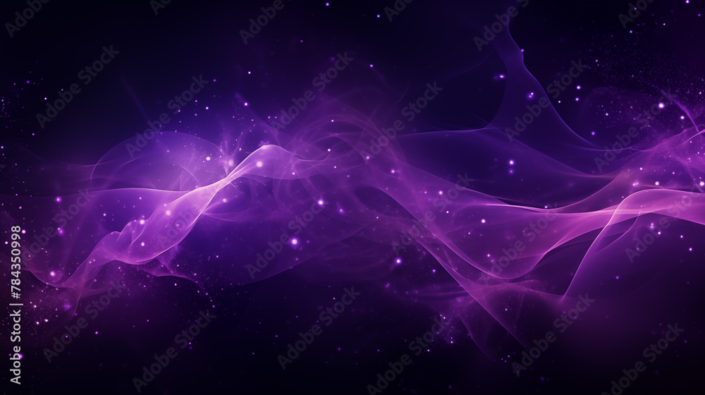 purple smoke swirling against a black background with white and red lights