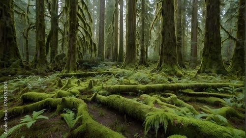 forest in the morning